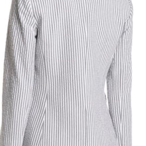 Veronica Beard Striped Seersucker Blazer - Picture 4 of 14